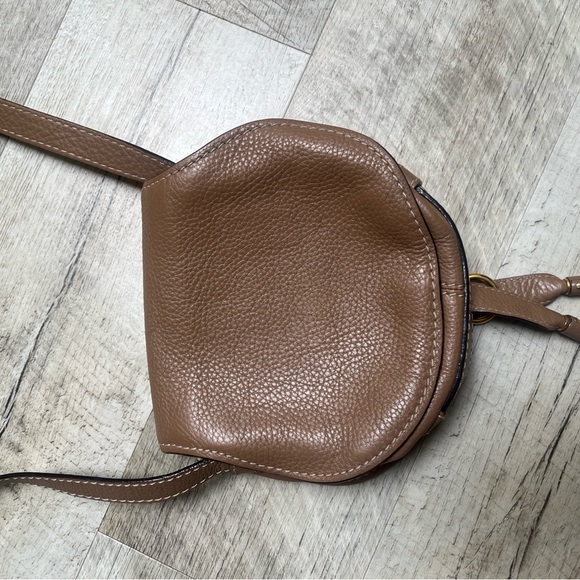 Chloe Brown Crossbody Bag with Gold Accents - Picture 5 of 15